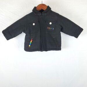Coogi Black‎ Wool Coat